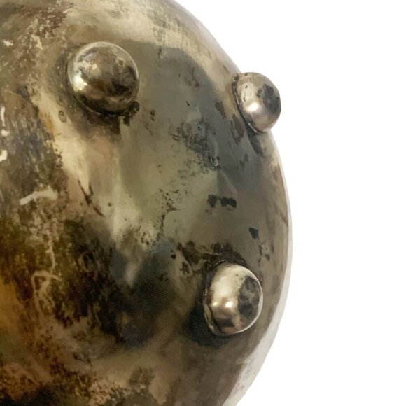 Vintage MCM REINDEER Metal Buck Handle Trinket Bowl Candy Nut Dish Lot of Patina - Picture 6 of 9